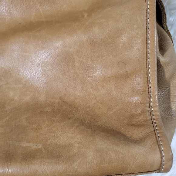 Americain Leather Co Warm Tan Leather Hand Bag - Picture 4 of 16